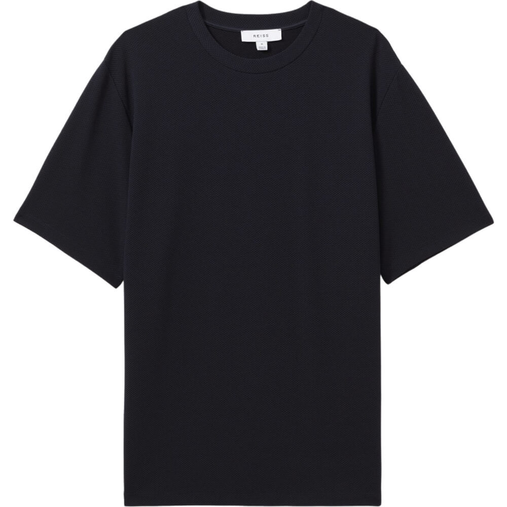 REISS WICK Textured Crew Neck T Shirt